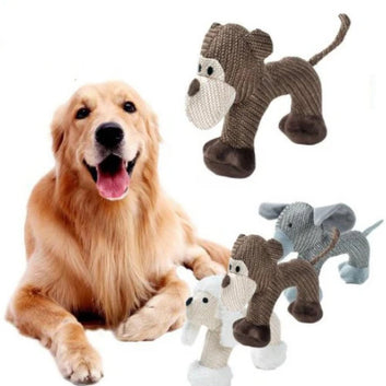 Squeaky Plush Dog Chew Toy