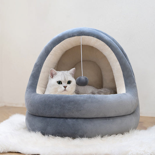 Plush Cat Bed House