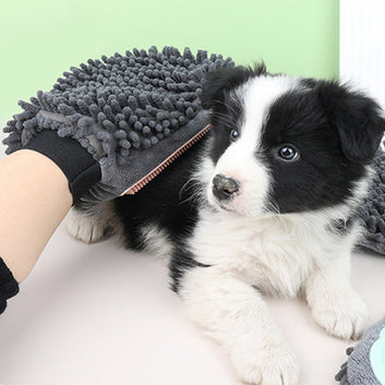 2-in-1 Pet Bathing Brush Grooming Glove