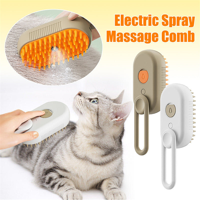 3-in-1 Cat & Dog Steam Brush