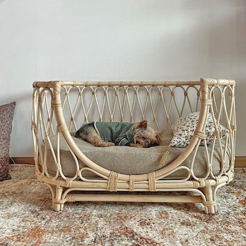 Handmade Rattan Pet Bed