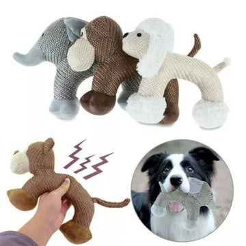 Squeaky Plush Dog Chew Toy