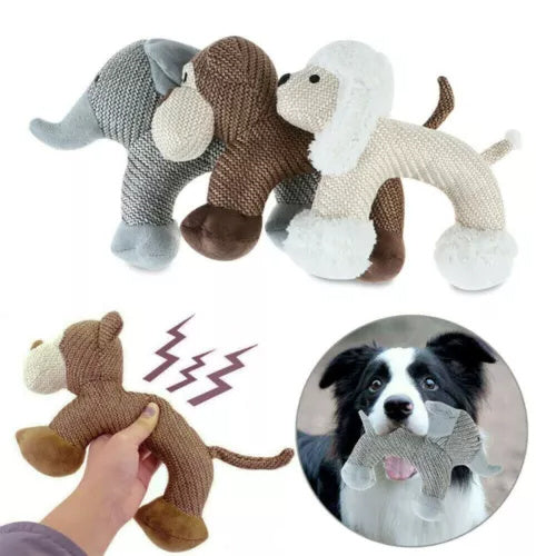 Squeaky Plush Dog Chew Toy
