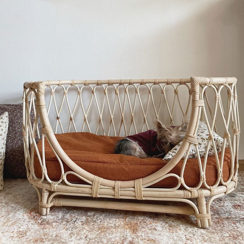 Handmade Rattan Pet Bed